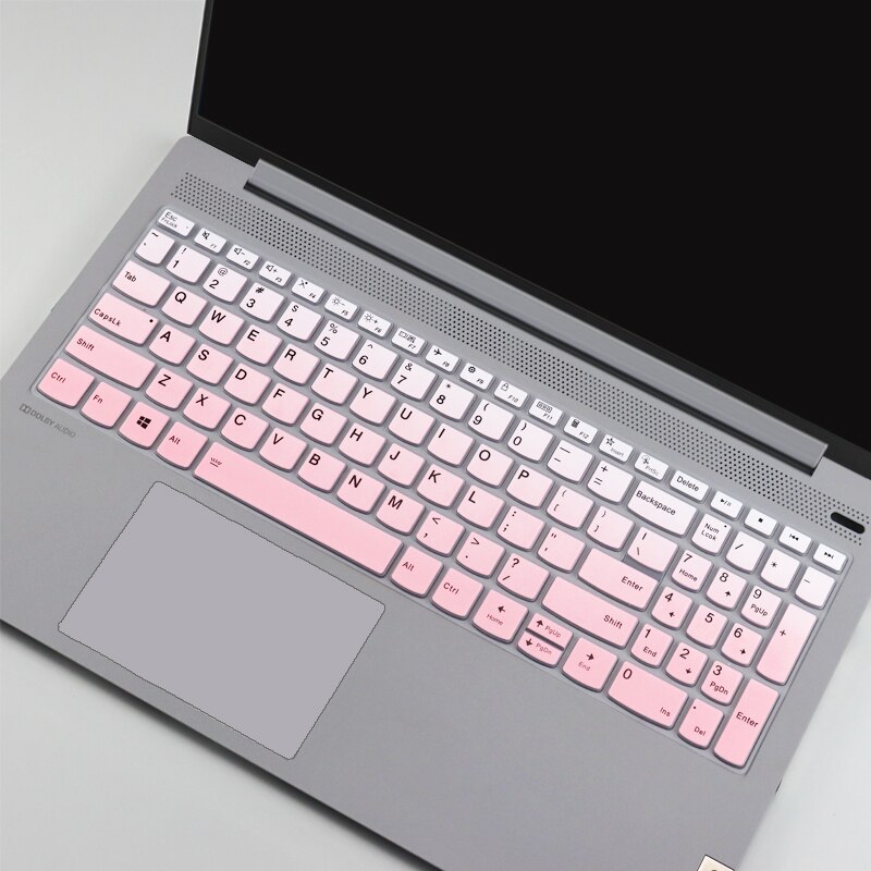 Clavier d'ordinateur portable en Silicone couvre protecteur peau pour LENOVO IdeaPad 3 17ADA6 17ALC6 17ITL6 15ALC6 15ADA6 15ITL6 15 17 17.3: fadepink
