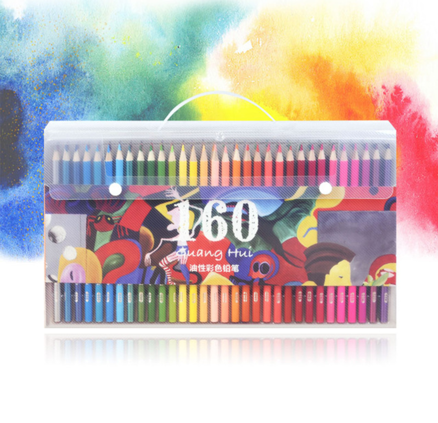 Ensemble De Crayons De Couleur Pastel arc-en-ciel, 120 couleurs/boîte, Crayon De dessin, Crayon De Couleur pour l&#39;école: 160 Colors