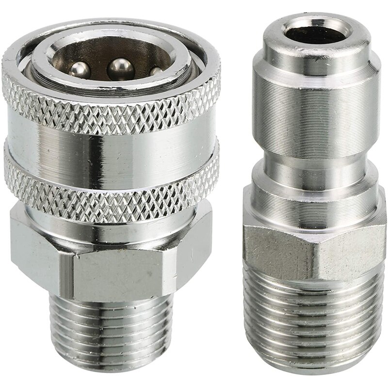 Set di adattatori per idropulitrice, attacco rapido da 3/8 pollici, ugello Turbo rotante per idropulitrice con 5 punte per ugelli di spruzzo