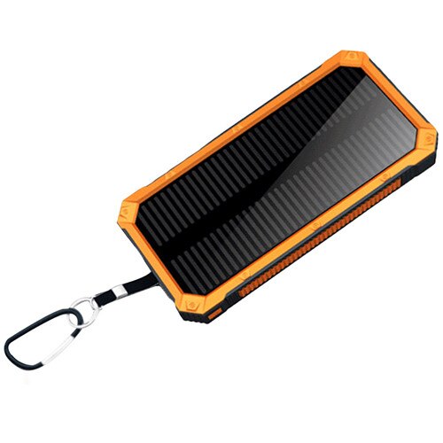 80000Mahsolar Opladen Power Bank Snel Opladen Externe Batterij Oplader Outdoor Waterdichte Power Bank: orange