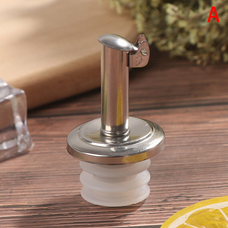 Stainless Steel Cap Wine Pourer Champagne Oil Red Wine Pourers Flask Beer Bottle Stopper Plug Party Wine Cabinet Bar Tools: A