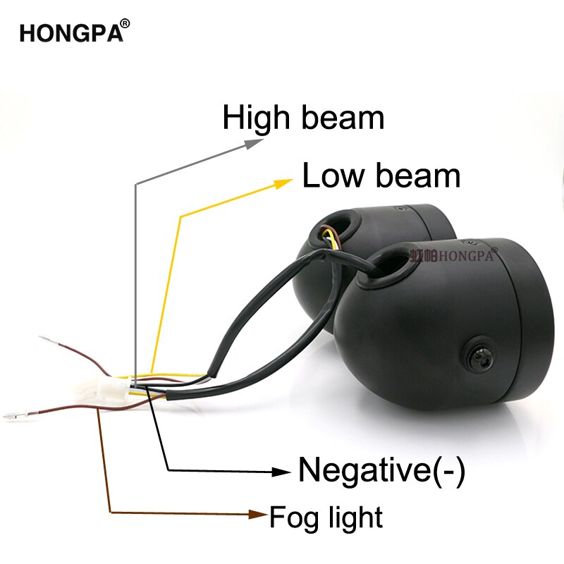 Universal Motorcycle Moto Front Dual Headlight Lamp Head Light For Cafe Racer Dirt Bike Street bike Naked Motor