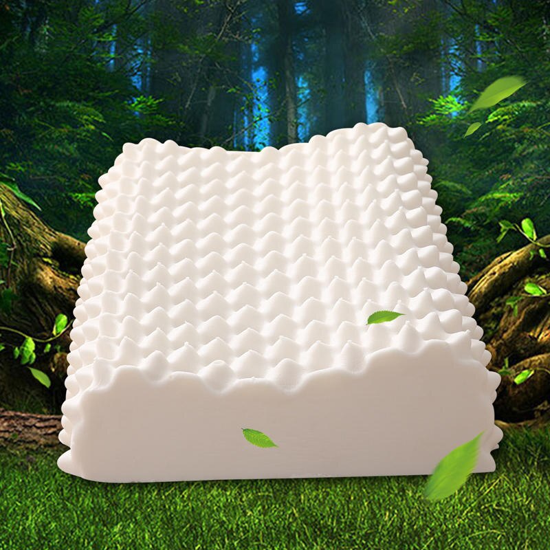 Rektangel puter naturlig lateks komfortable kvinner nakke hodepleie helsepute tykk pustende hjemmetekstil 60 x 40cm 50 x 30cm