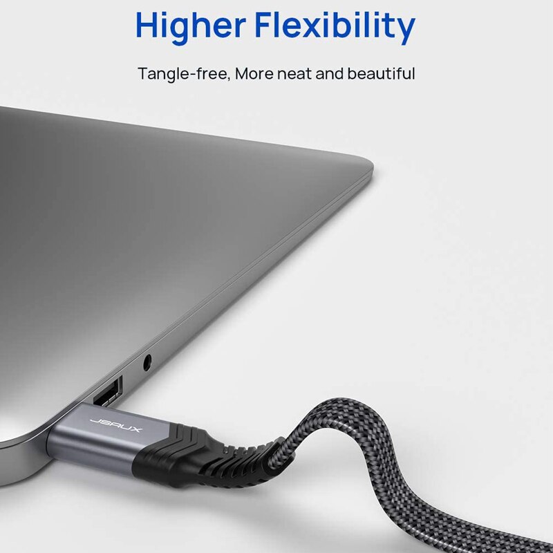 Jsaux 4K 60Hz Flat Cable 2m High Speed HDMI-compatible 2.0 Cable 18Gbps 3D 4K HDR 2160P 1080P HDCP 2.2 ARC Ethernet for tv pc