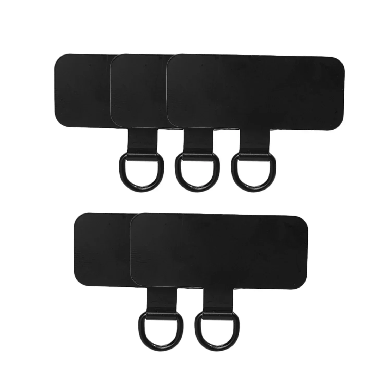 Metal Phone Tether Tab with Anti-Scratch Film Universal Mobile Phone Lanyard Gasket Replacement Stainless Steel Phone Patch Pads: Rose Red