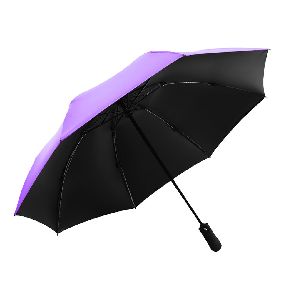 Windproof UV Inverted Umbrella Reverse Folding Umbrella Upgrade Reverse Folding Umbrella UV beach reverse: Purple
