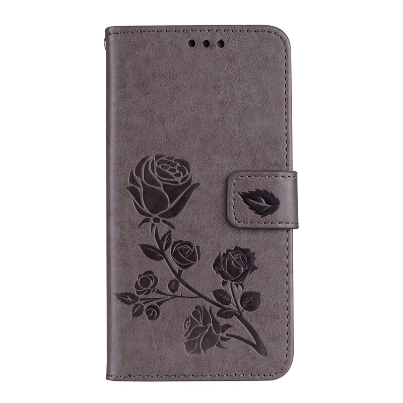 Veske til huawei  p9 lite vns -l21 vns -l31 p9 lite deksel veske coque for huawei  p9 lite lær flip veske til huawei  p9 lite: Grå
