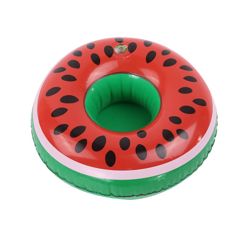 Porte-gobelet de piscine en forme d'ananas et de pastèque, porte-gobelet gonflable flottant pour collations, pour fête sur la plage ou à la piscine: Pastèque