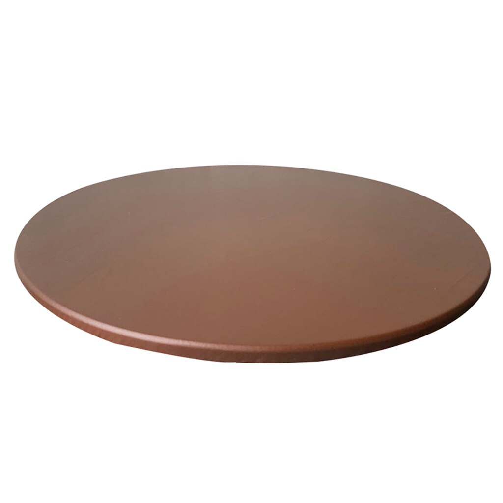 Rundt elastisk borddæksel kludbeskytter vandtæt polyester duge catering monteret borddæksel med elastisk kantet 120cm: Kaffe