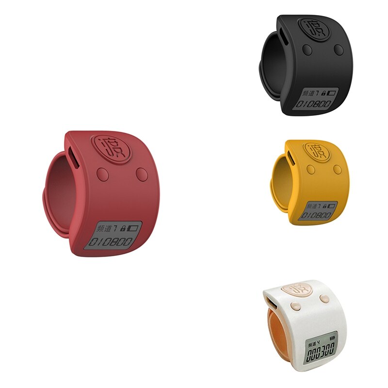 Mini-digital-lcd-fingerring-handzähler, 6- stellig, wiederaufladbar, klicker