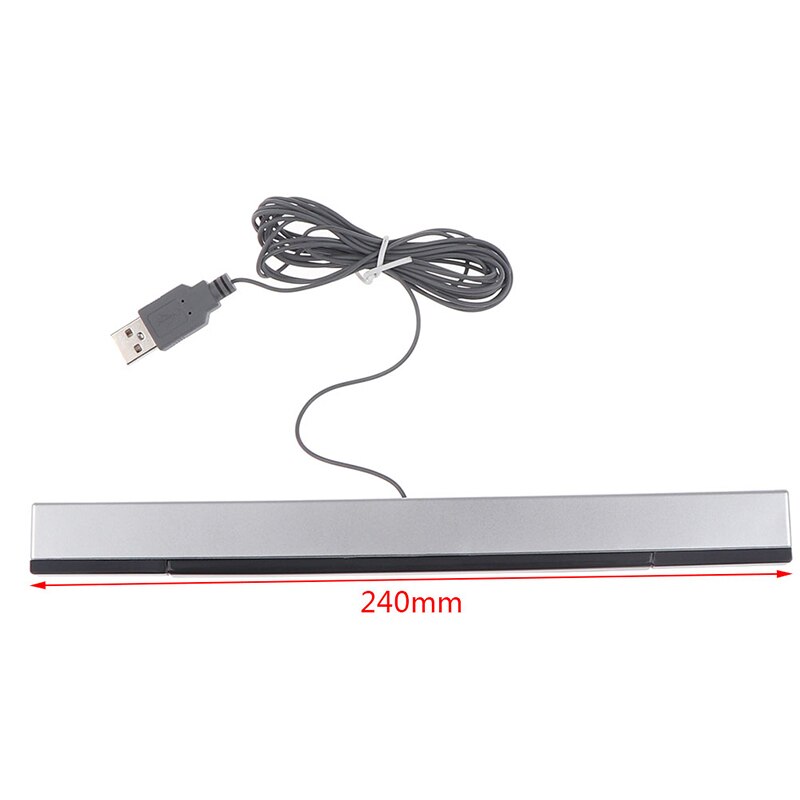 Acessórios do jogo wii sensor barra com fio receptores ir sinal ray usb plug substituição para nitendo remoto venda quente