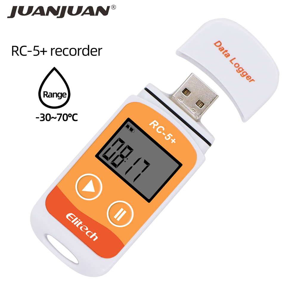 Elitech RC-5+ USB Data Logger - Genanvendelig PDF Temperatur Data Logger til Kølekæde