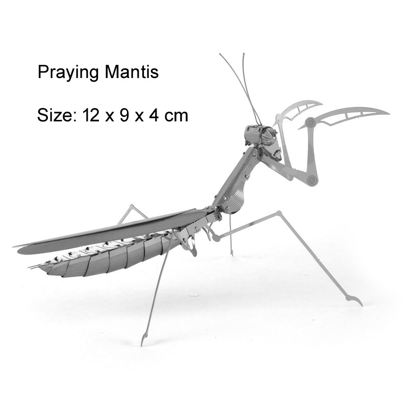 3d metal puzzles diy handmade animal insect ladybug carp butterfly assembly model puzzle toy for adults