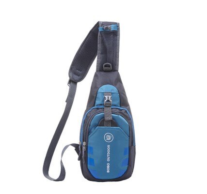 KUBUG Crossbody Bag Casual Chest Pack Lightweight Ultra-Thin Waterproof Nylon WOMEN'S Bag Outdoor Sport Bag Shoulder Bag: Sky Blue