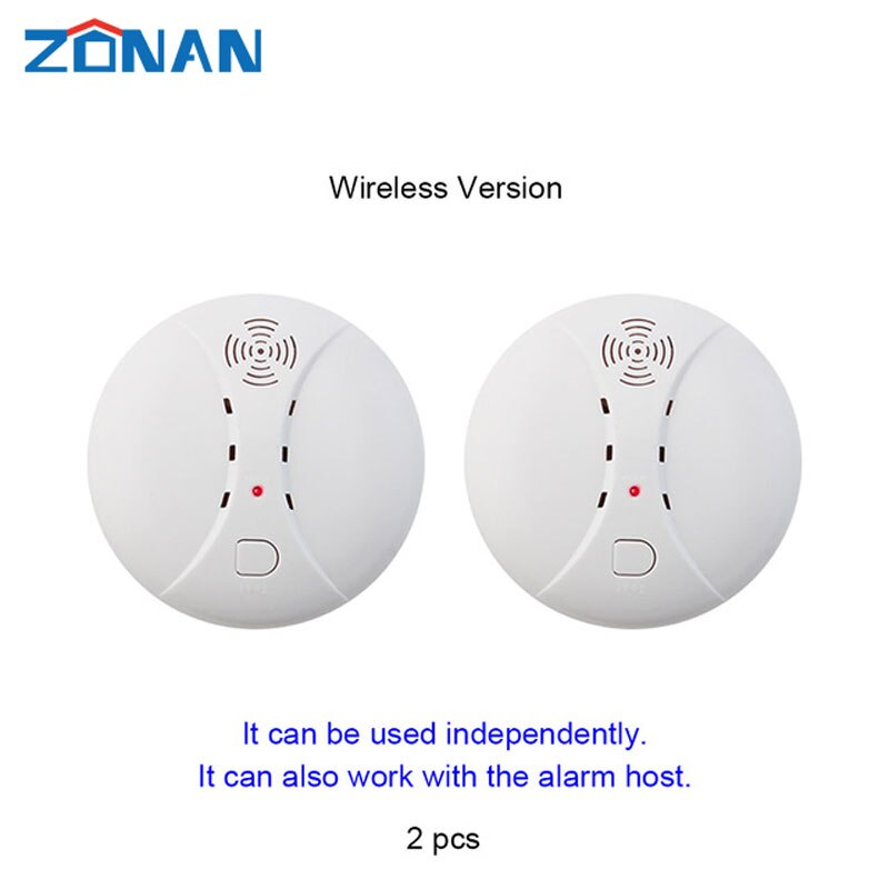 433mhz Wireless Smoke Detector Sensor Fire Alarm Home Security System Firefighters WiFi Independent Smoke Alarm Fire Protection: WX-S10-2PCS