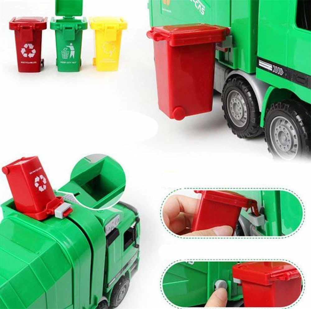 Mülleimer Spielzeug Müllwagen Dosen Straßenrand Fahrzeug Behälter Spielzeug Kind Simulation Möbel Miniatur küche DollhouseToys