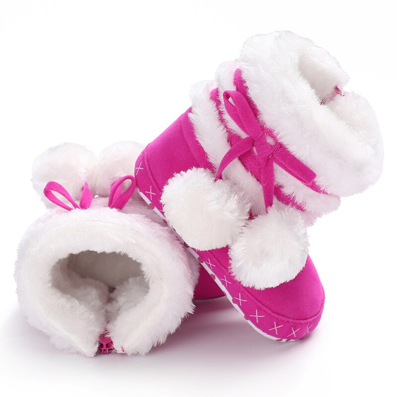 Dogeek Winter Baby Laarzen Warm Pasgeboren Meisjes Prinses Crib Schoenen Babyschoenen Anti-Slip Baby Peuter Schoenen Meisje Schoeisel laarzen