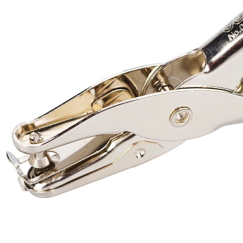 deli 0114 keypunch punch single hole full metal manual punch