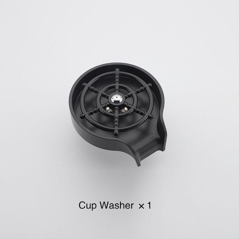 Faucet Glass Rinser For Kitchen Sink Bar Glass Rinser Coffee Pitcher Automatic Cup Washer Bottle Rinser Wash Cup Tool: 1 Rinser