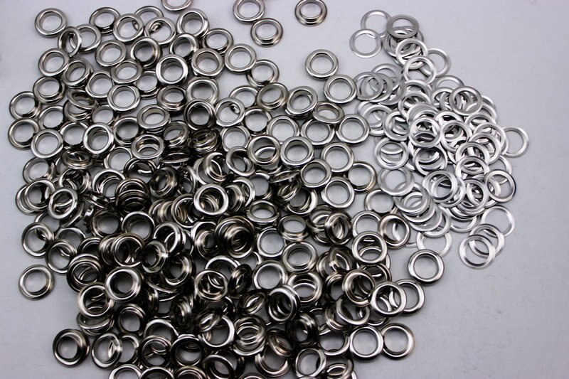 300set 10mm wide-brimmed eyelet Antique Silver metal copper eyelets buttons clothes accessory handbag findings