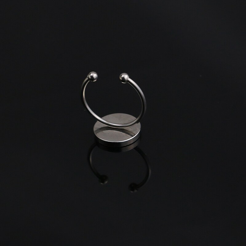 10 Stks/partij Rvs Verstelbare Lege Ring Basis Fit Dia 4/6/8/10/12 Mm cabochons Cameo Instellingen Lade Diy Sieraden Maken Ring