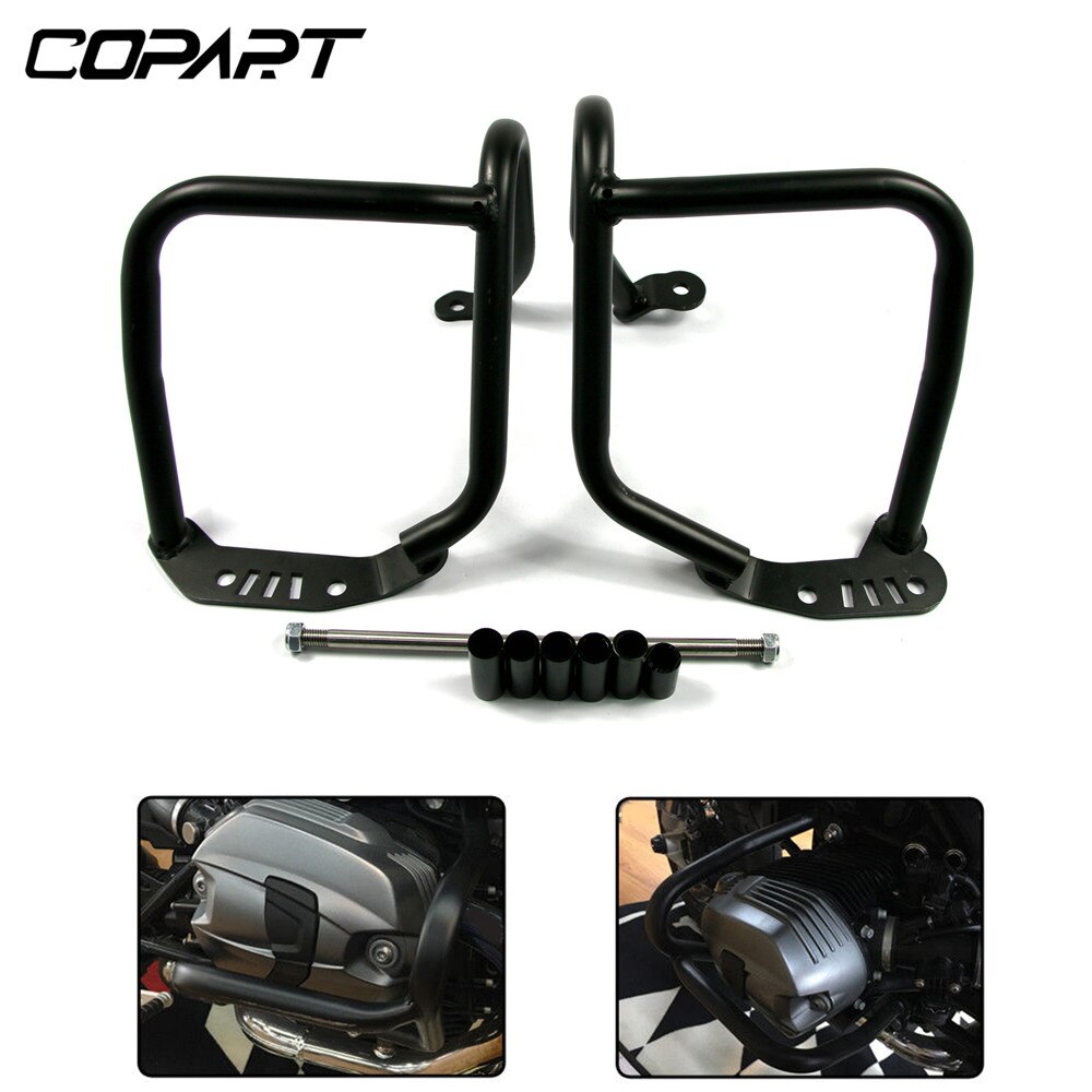 Motorcycle Highway Crash Bars Engine Guard Protector Bumper For BMW R Nine T NineT R9T Racer Scrambler Pure Urban: Default Title