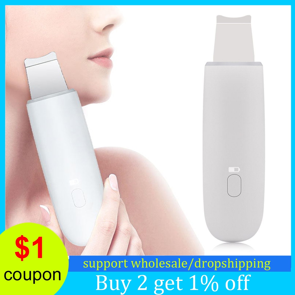Ultrasone Huid Scrubber Apparaat Voor Gezicht Comedondrukker Pore Schoon Vibratie Massage Gezicht Nose Cleansing Ultrasound Machine