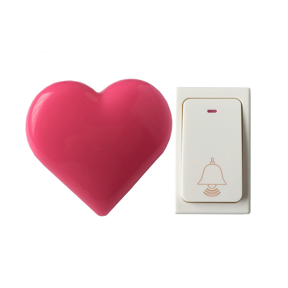Timbre de puerta Digital inalámbrico con luz Led, timbre de puerta remoto, sin necesidad de batería, resistente al agua, AC110-250V
