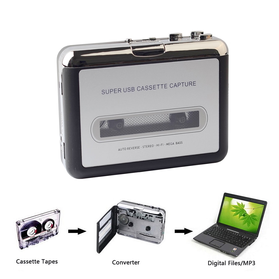 Cassette Speler Usb Cassette MP3 Converter Capture Audio Music Player Tape Cassette Recorder