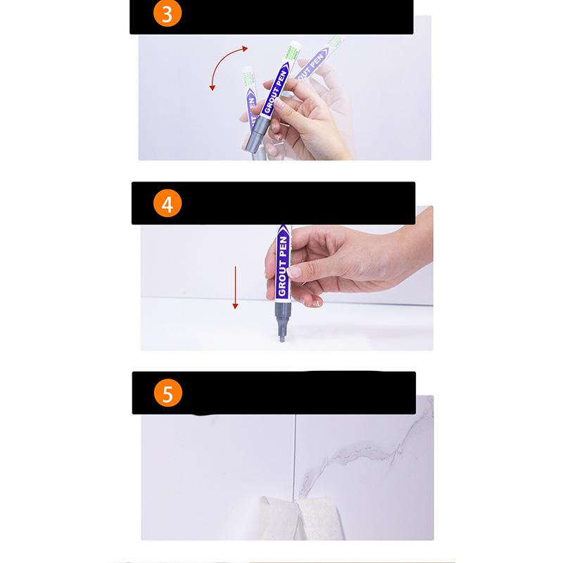8 farben Wasserdichte Fliesen Marker Mörtel Stift Zauberstab Naht Stift Weiß Schwarz Grau Für Fliesen Boden Badezimmer Dekontamination Naht Reparatur werkzeug