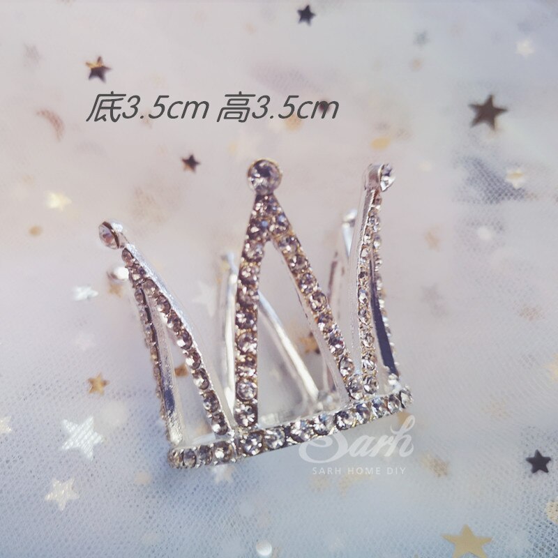 Moon Bow Tie Bear Cake Topper Pink White Crown Bear Decorations Happy Birthday Party for Wedding Baking Supplies Kid Love