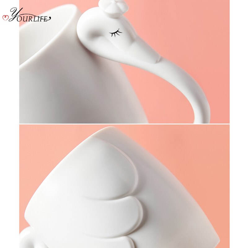 Oyourlife Leuke Cartoon Zwaan Tandenborstel Cup Milieuvriendelijke Tandenborstel Cup Kids Koppels Tandenborstel Mok Badkamer Accessoires