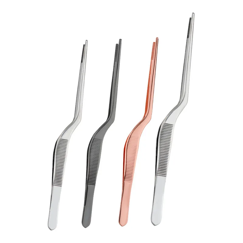 Pinzas de cocina, utensilios de cocina, pinzas para barbacoa, pinzas para alimentos, pinzas para jefe de cocina, portátiles de acero inoxidable para Picnic, barbacoa, cocina