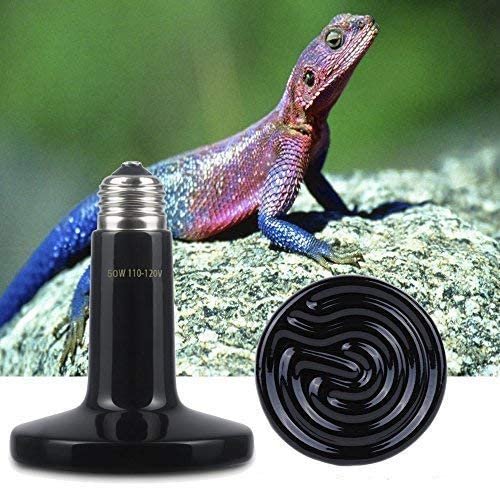 Lámpara de calor de cerámica infrarroja para reptiles, emisor de bombilla para calentador de mascotas, pollo, lagarto, Tortuga, cría, acuario, serpiente, sin daños