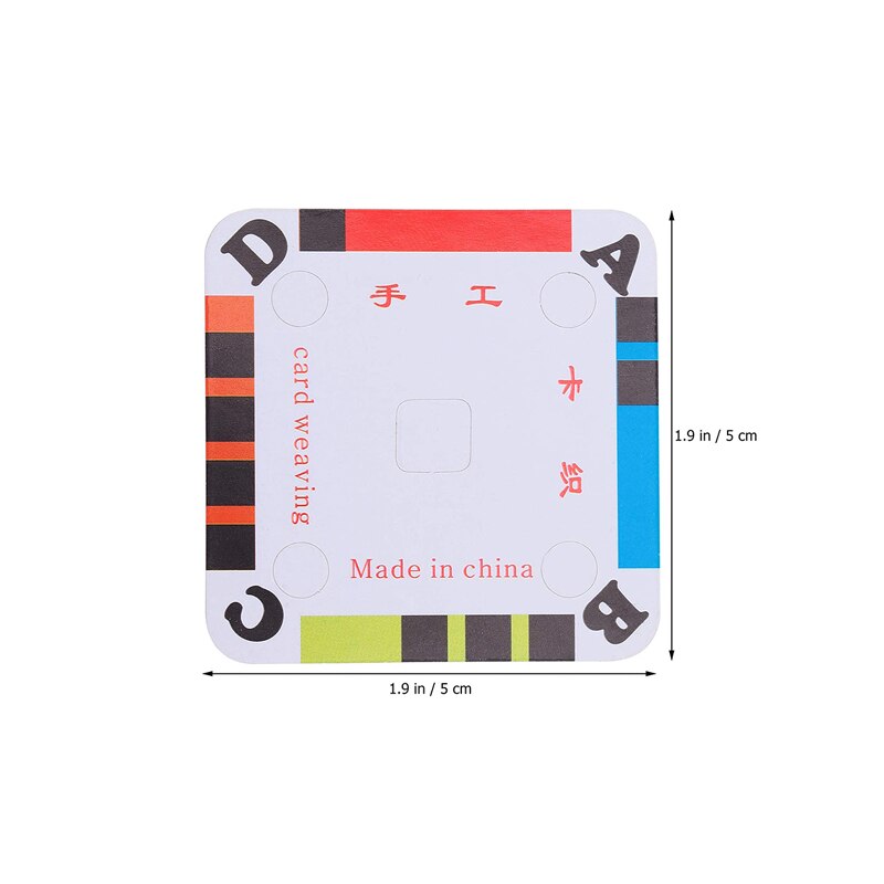 30pcs/50pcs Weaving Cards DIY Tablet Handmade Weaving Card Paper Loom Cards for Loom Weaving Supplies 5X5cm
