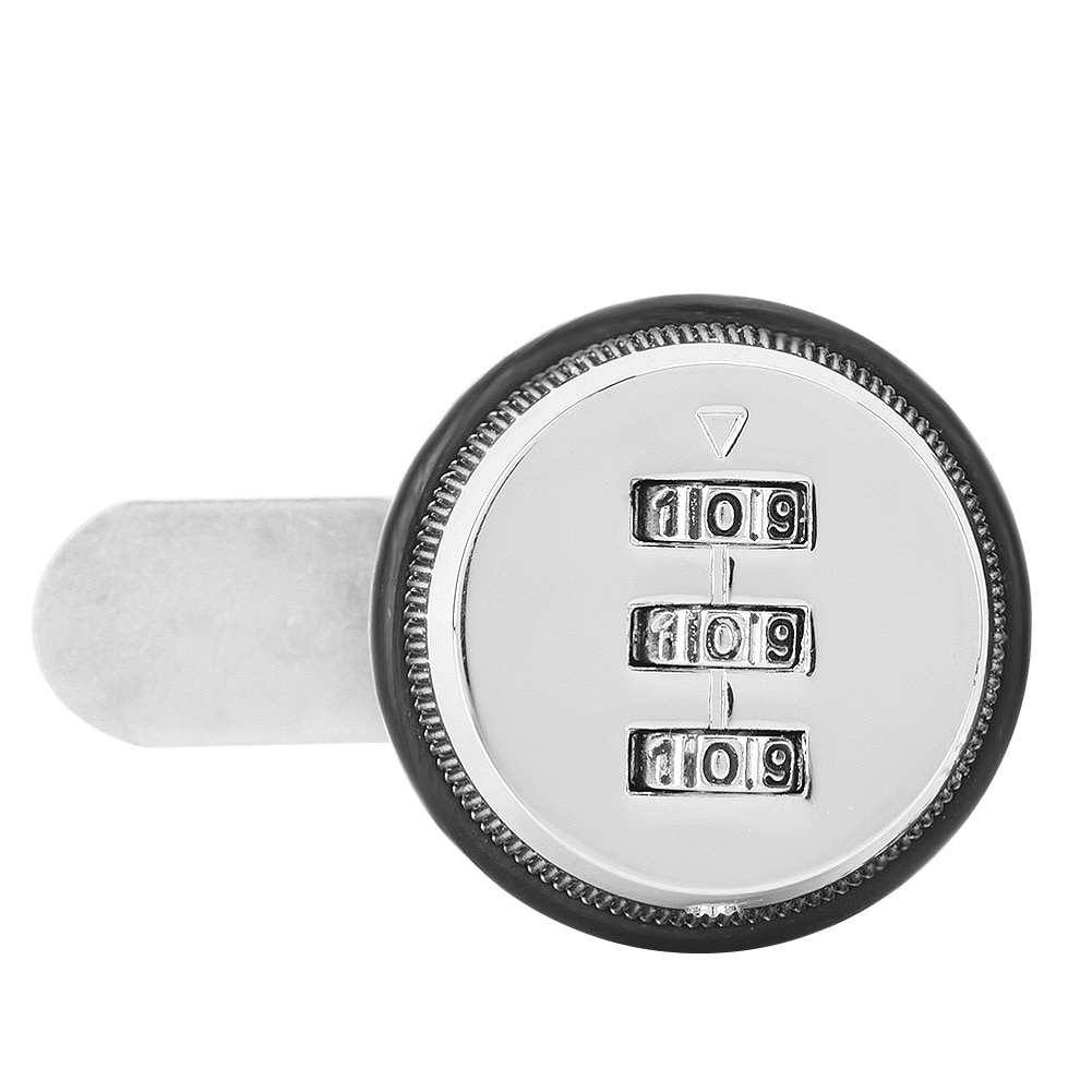 3 Digit Combination Code Password Lock Zinc Alloy Cam Door Release Button Switch Lock For Cabinet Drawers Mechanical Locks​