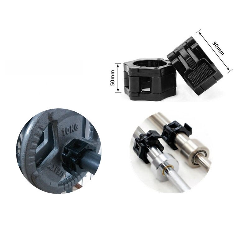 Abrazaderas de barra de pesas de liberación rápida, Clips de barra de pesas olímpica para levantamiento de pesas y entrenamiento de fuerza, 50mm