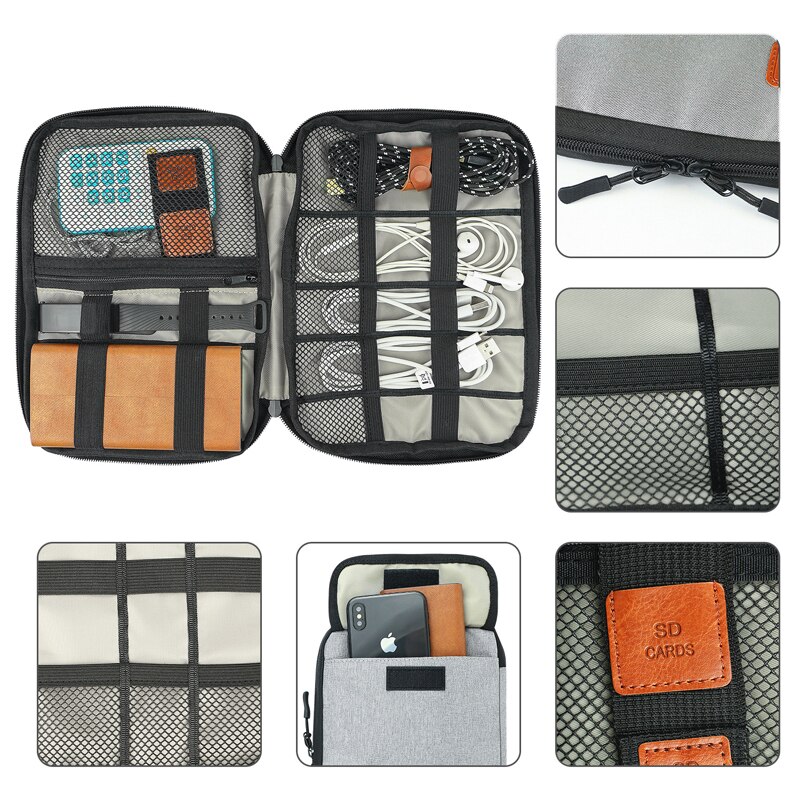 Reise Digitale tasche USB Ladegerät Kabel Kopfhörer fallen Verpackung Organizer Elektronische Zubehör Taschen Stoßfest Reise Digitale Tasche