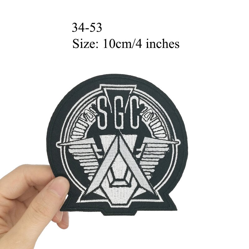 STARGATE SG1 SGC Command Prometheus Prop Tonen Uniform TV Movie Geborduurd LOGO Iron On Patch Goth Punk Rockabilly