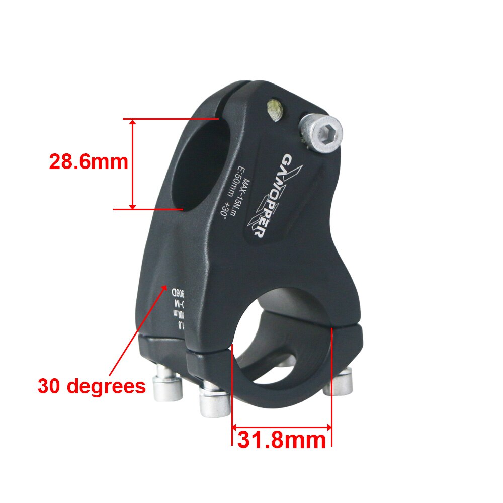 MTB Mountain Bike Track Road Bike Clamp stem fit 31.8*50mm 30 degree Alloy Aluminum handlebar stem casco ciclismo Bike part