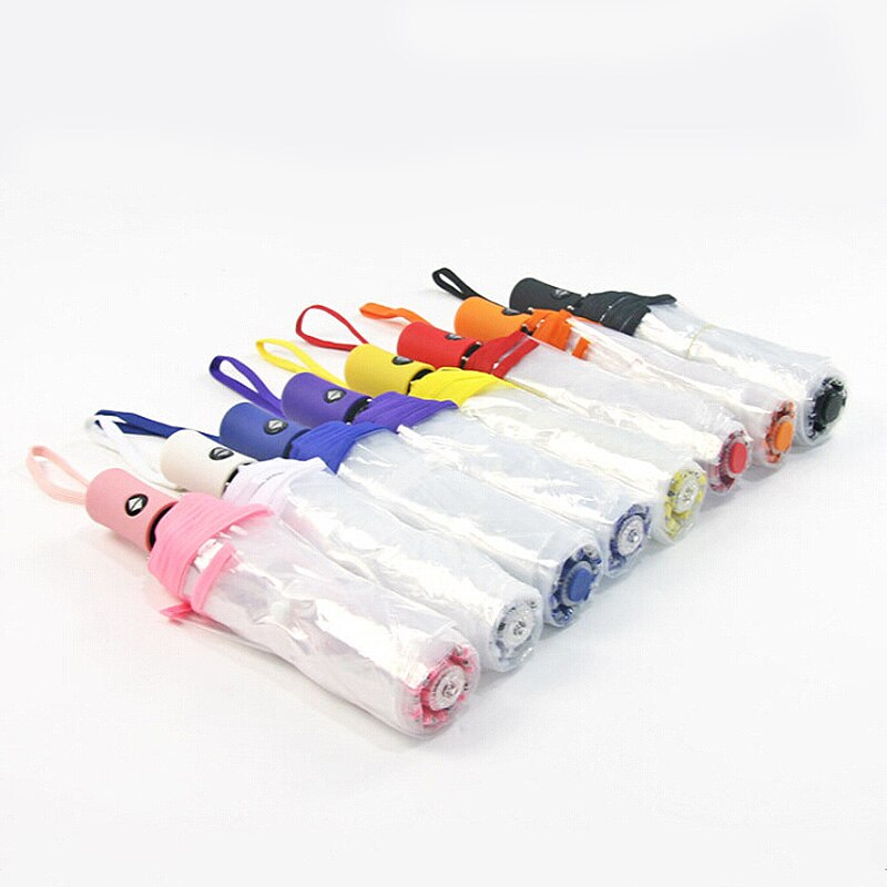 23*5cm Women Umbrella Automatic Transparent Folding Umbrella Rain Sun Auto Windproof Umbrella portable Home Outdoor Sports