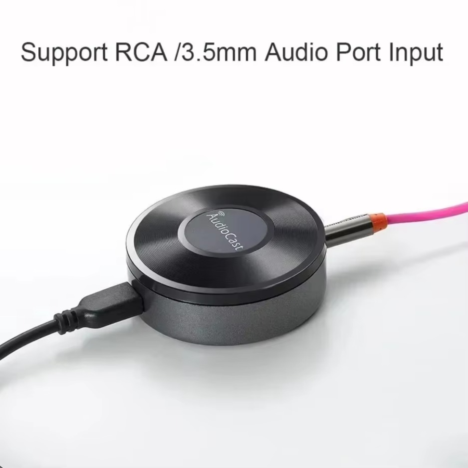Receptor de Streamer de Audio y música Wifi inalámbrico, Audiocast ieast play M5 DLNA para Airplay, adaptador de música de Audio, flujos múltiples habitaciones