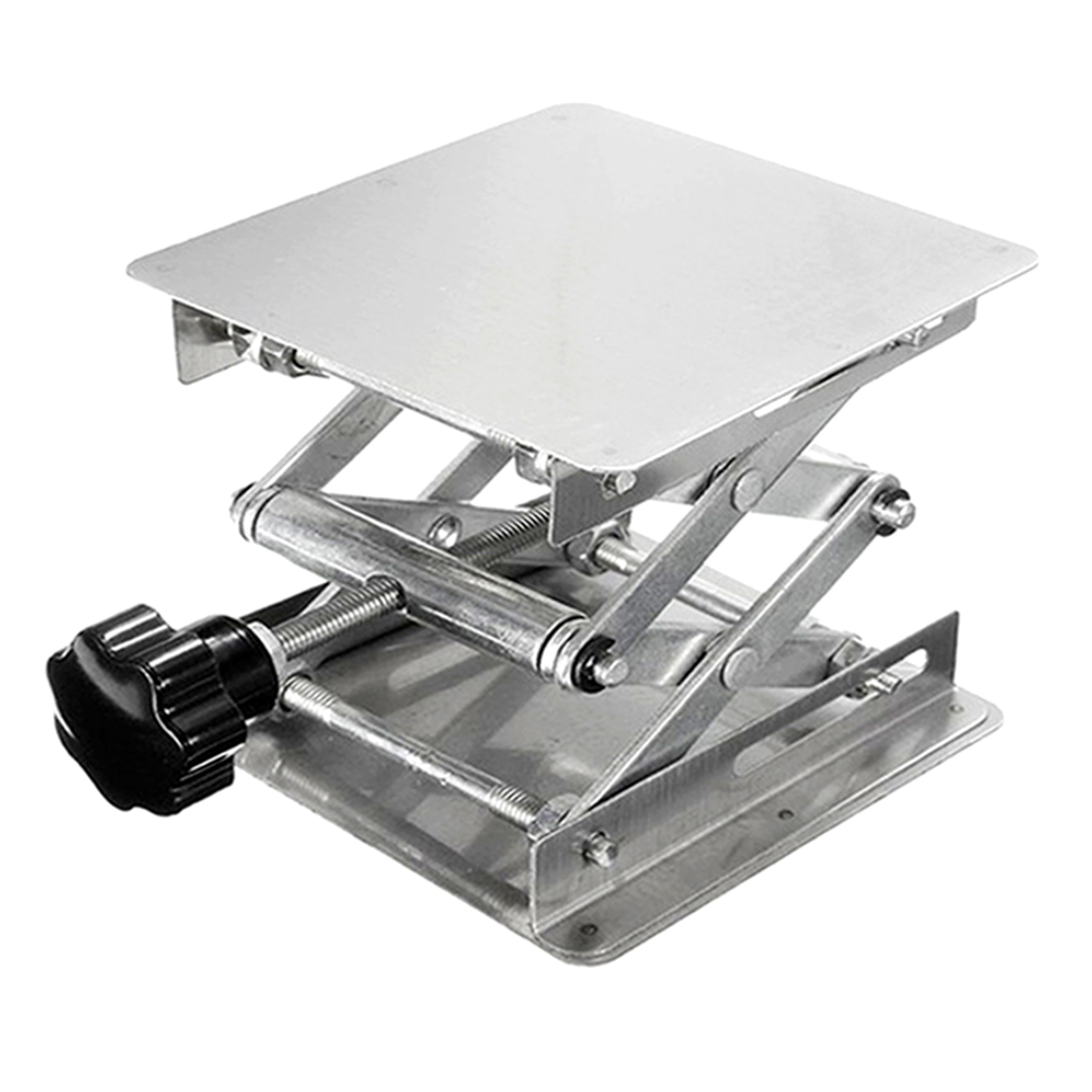 Stainless Steel Lift Tables Mini Portable Lab Lifting Platform Stand Rack for Chemistry Biology Experience/Soldering