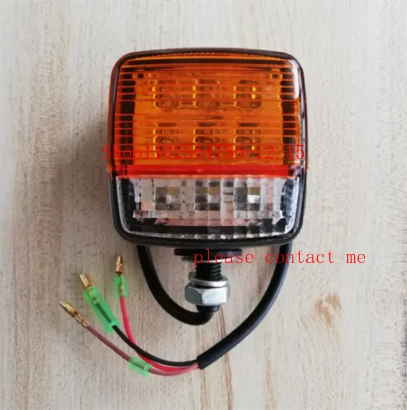 2 Stuks Led Heftruck Licht 12V-80V Tractor Richtingaanwijzer Motorfiets Richtingaanwijzer Amber Wit vrachtwagen Trailer Positie Lamp