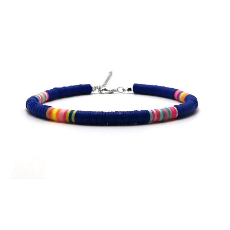 Handmade Polymer Clay Discs Anklet Women Adjustable Bohemian Ankle Bracelet Femme Leg Jewelry: 6