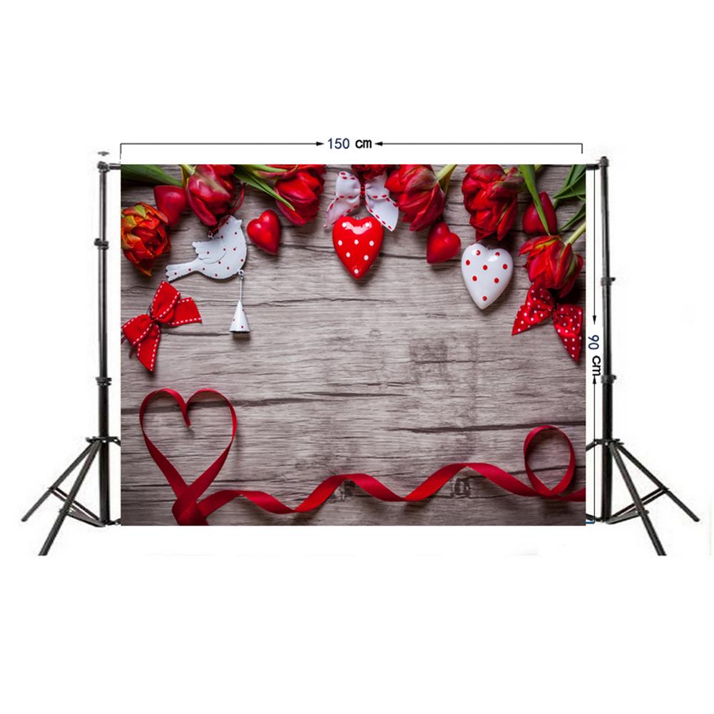 Wall studio valentines baggrund prop skærm foto baggrund ikke-falmende bord kunst klud fest dekorativt tilbehør: F