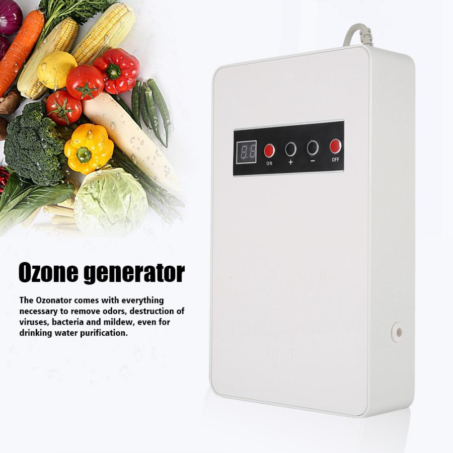 15w 220v 50hz grøntsager frugt sterilisator 600mg/ h ozon generator ozonator husholdningsvand mad grøntsagssterilisator