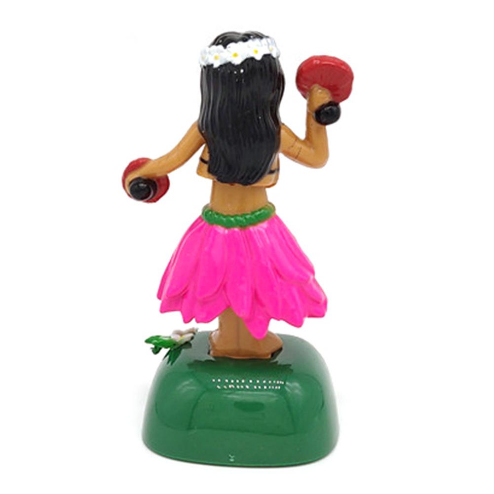 Solar Dancing Hawaii Girl Hula Shaking Head Toy Auto Interior Decompression Dashboard Decoration Car Ornaments Car Accessories