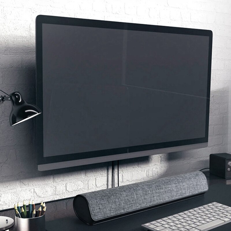 Computer Speakers Mini Sound Bar 3.5Mm Input USB Powered Sound Bar With Volume Control For Desktop Monitor Notebook