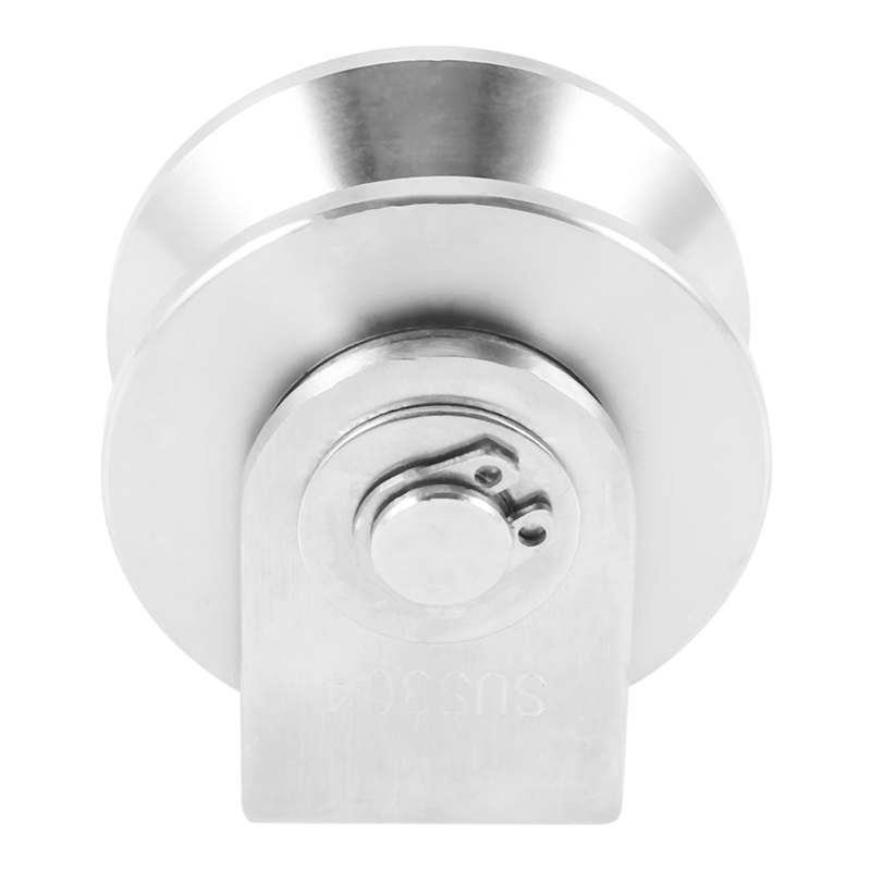 2 Inch V Type Katrol Roller 304 Rvs Schuifpoort Roller Wiellager Voor Material Handling En Moving